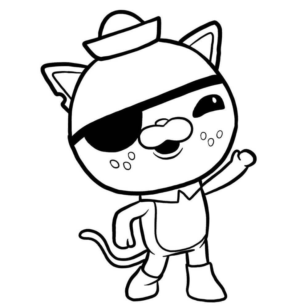 Dibujo de Kwazii Divertido para Colorear