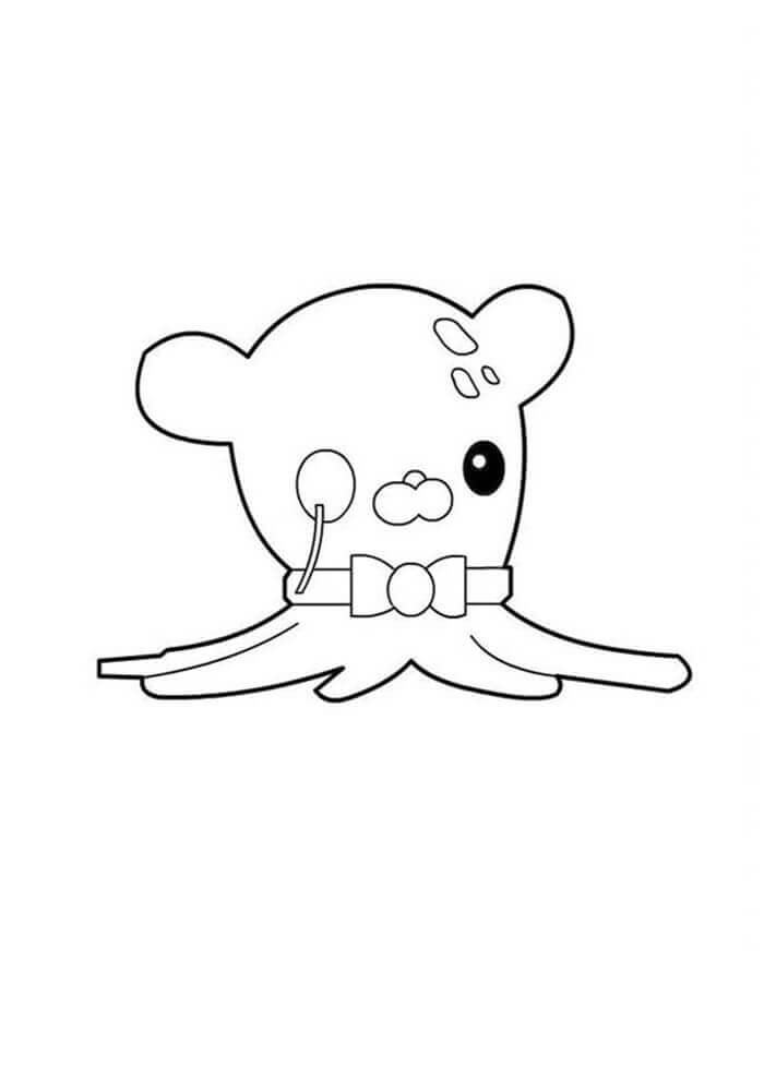 Dibujo de Lindo Profesor Inkling Octonauts para Colorear