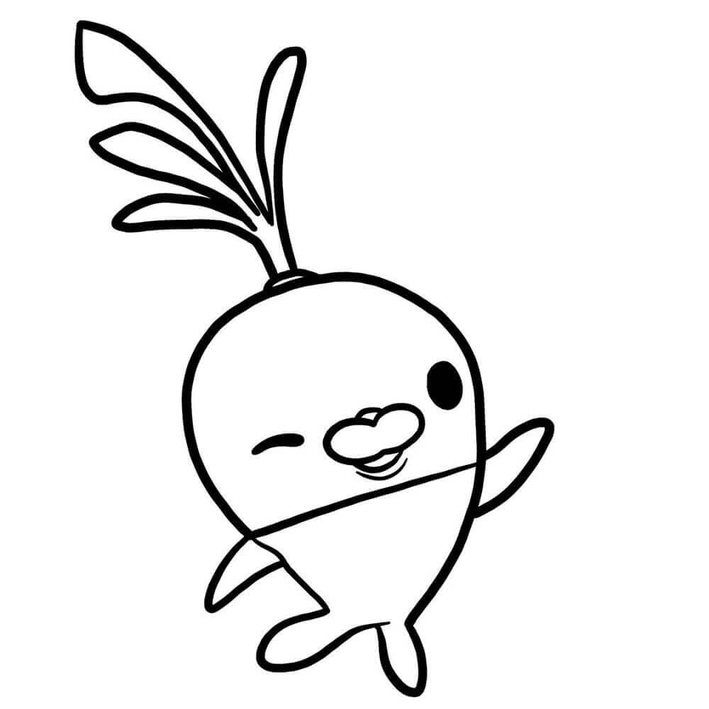 Dibujo de Octonautas Tunip para Colorear