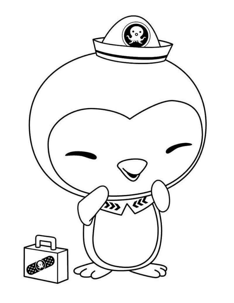 Dibujo de Octonautas de Peso Feliz para Colorear