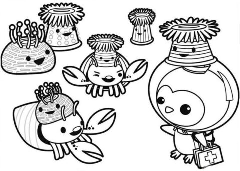 Dibujo de Personajes de Octonauts para Colorear