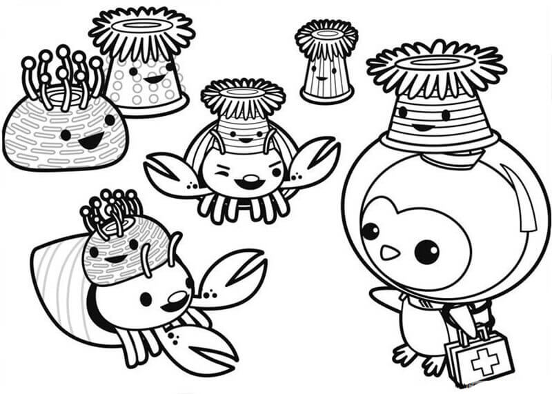 Dibujo de Personajes de Octonauts para Colorear