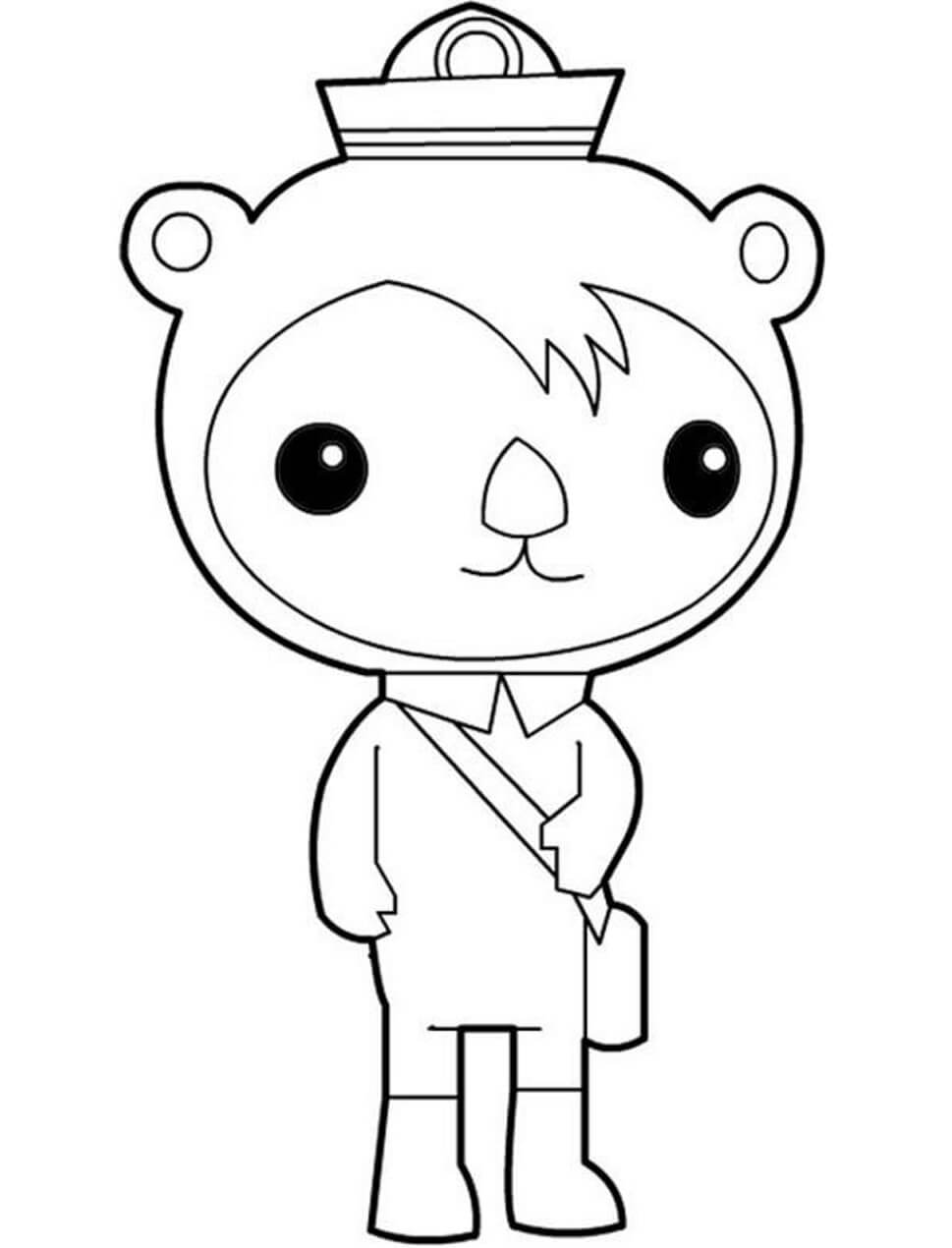 Dibujo de Shellington en Octonautas para Colorear