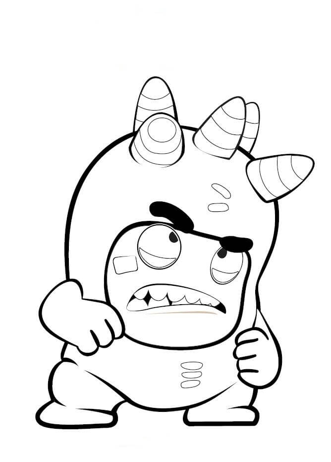 Dibujo de Fusible Enojado para Colorear