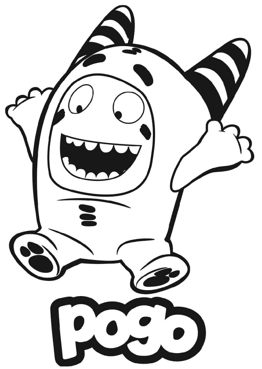 Dibujo de Oddbods Pogo para Colorear