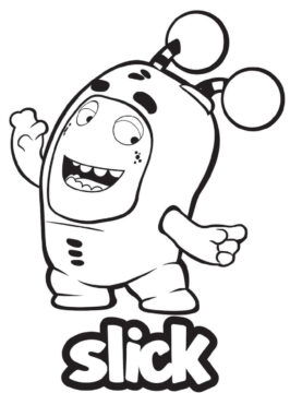 Dibujo de Oddbods Resbaladizos para Colorear