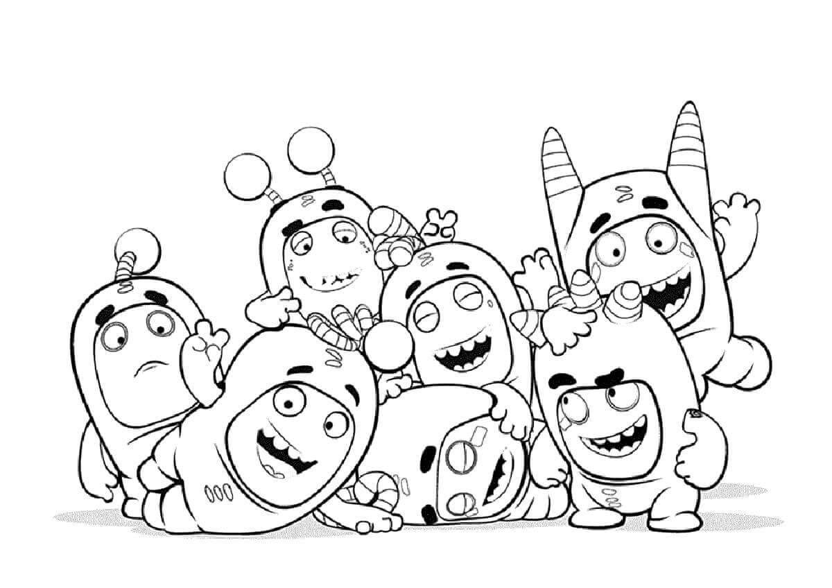 Dibujo de Oddbods Divertidos para Colorear
