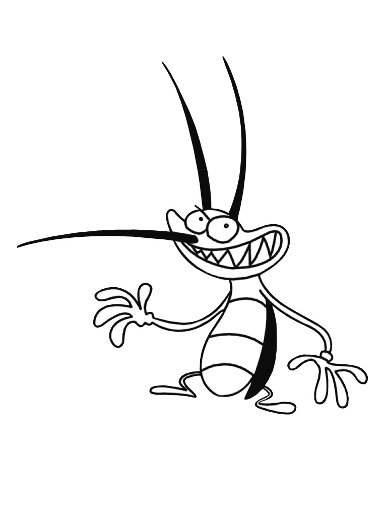Dibujo de Joey Sonriendo para Colorear