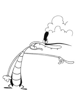 Dibujo de Marky Enojado para Colorear