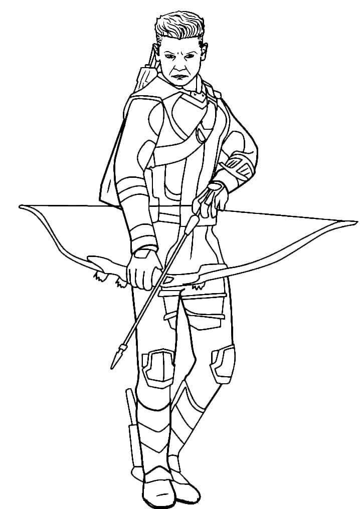 Dibujo de Gran Hawkeye para Colorear