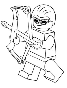 Dibujo de Lego Hawkeye para Colorear