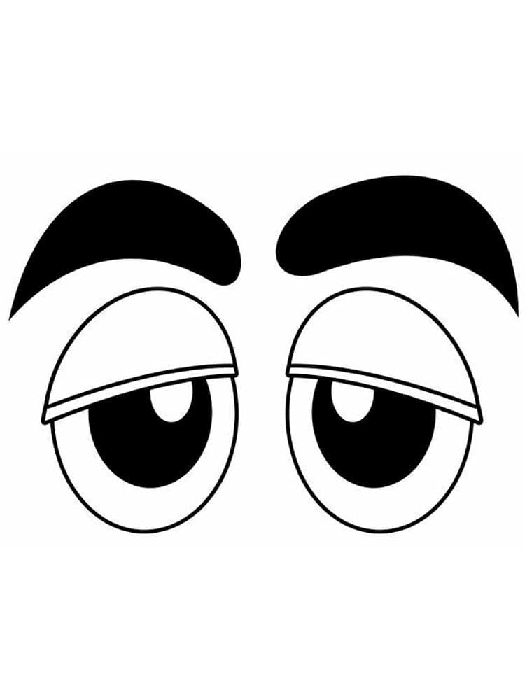 Dibujo de Bonitos Ojos para Colorear