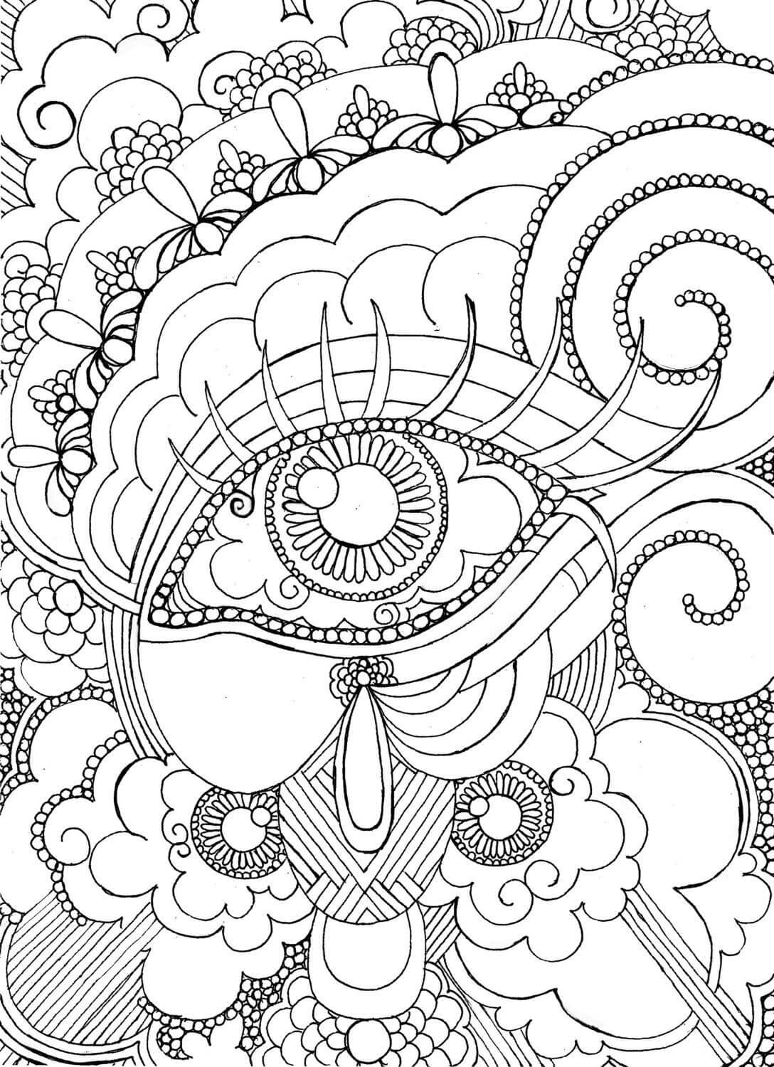 Dibujo de Eey Es para Adulto para Colorear