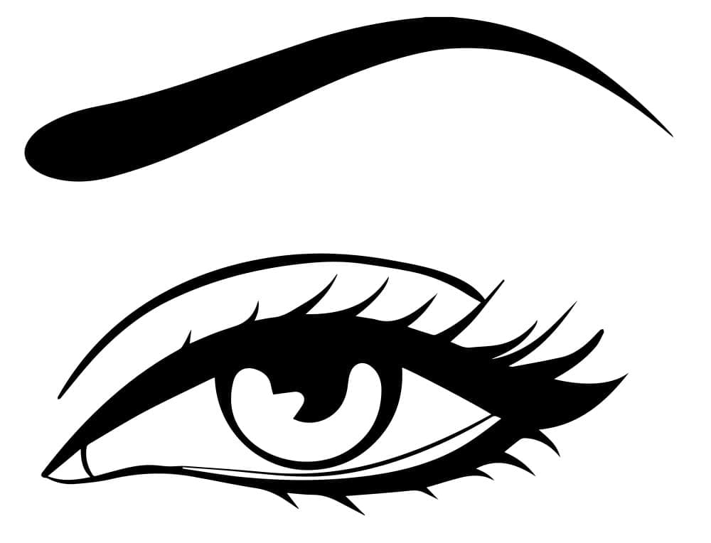 Dibujo de Gran Ojo para Colorear