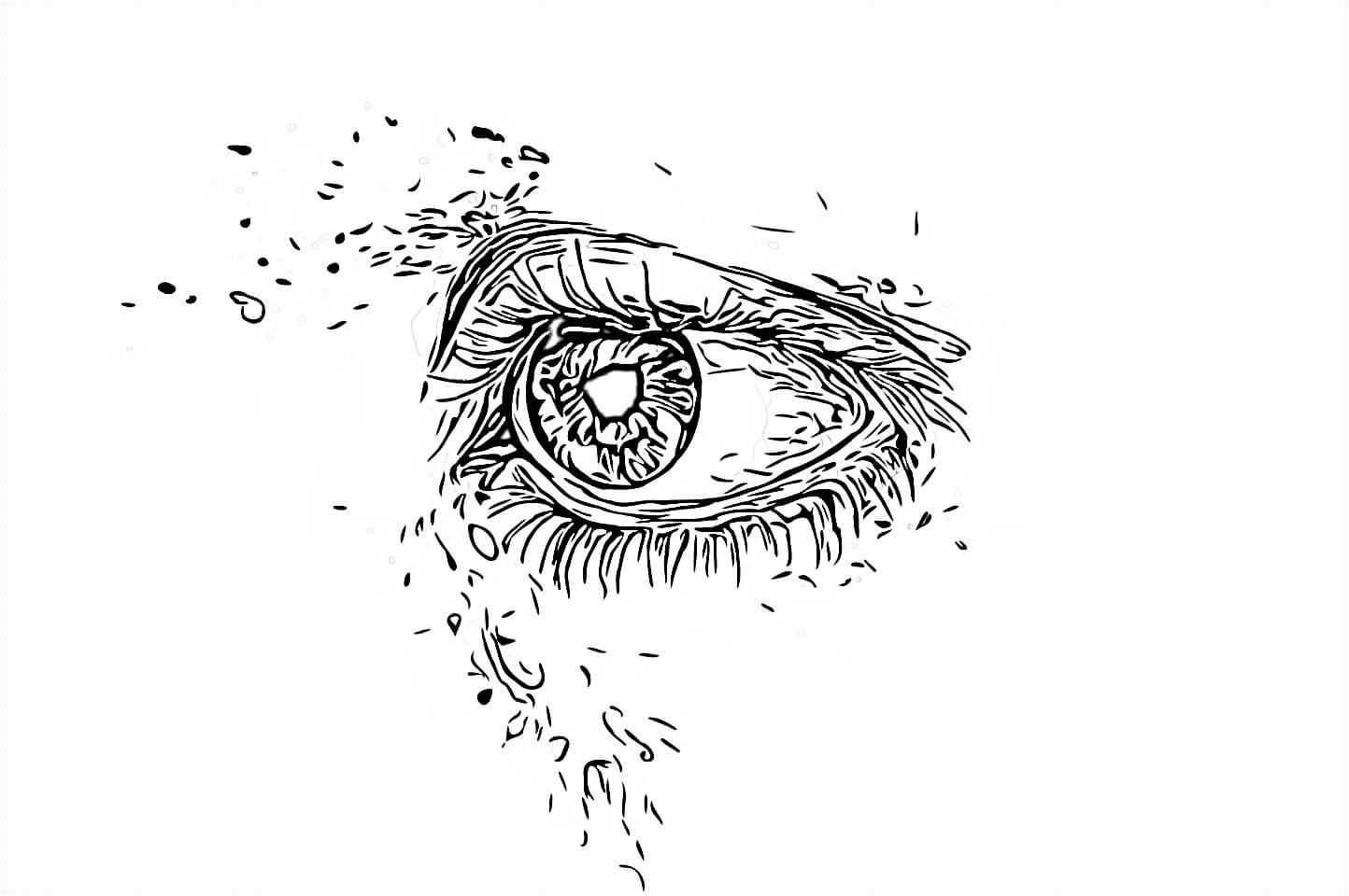 Dibujo de Ojo Hermoso para Colorear