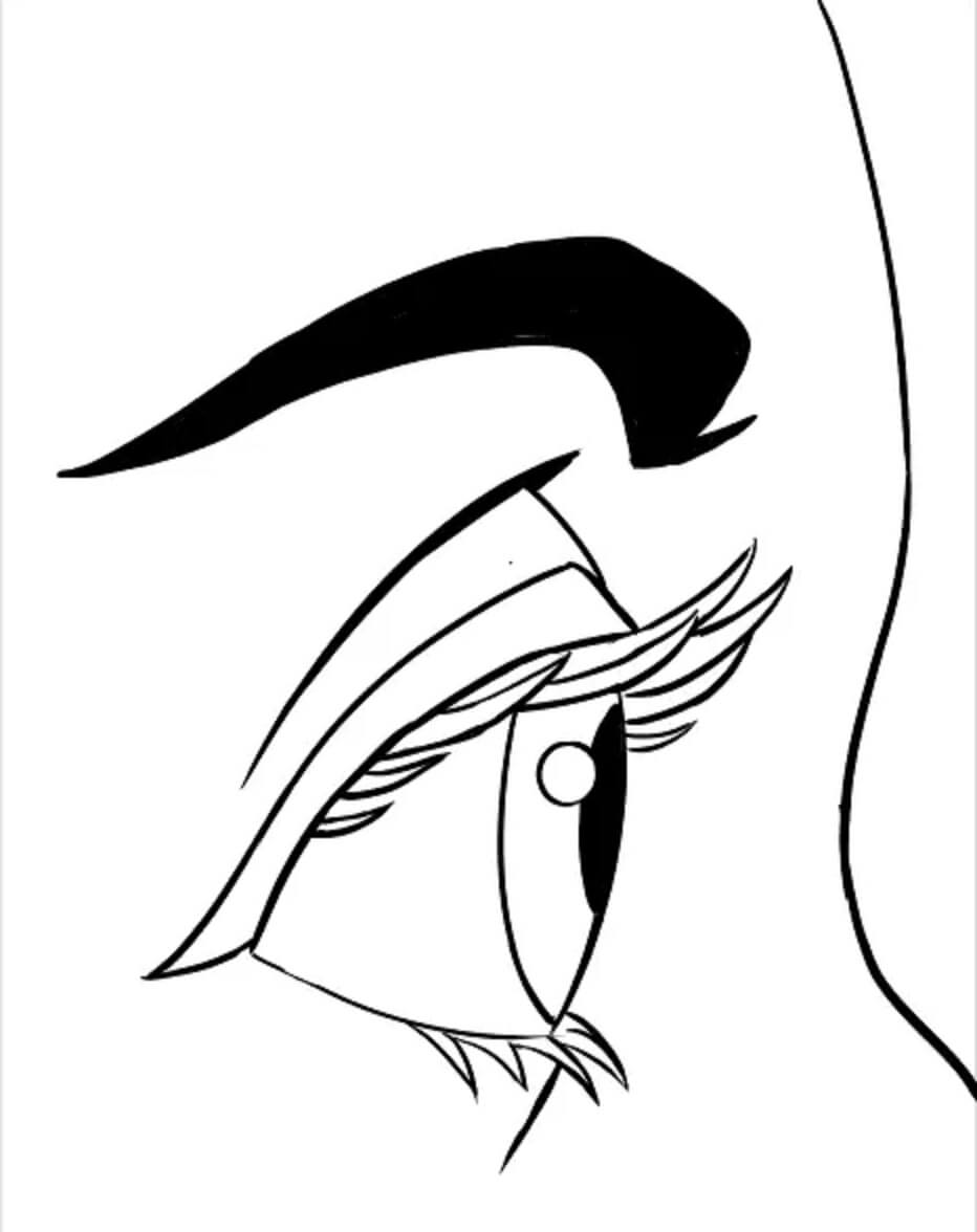 Dibujo de Ojo Perfecto para Colorear