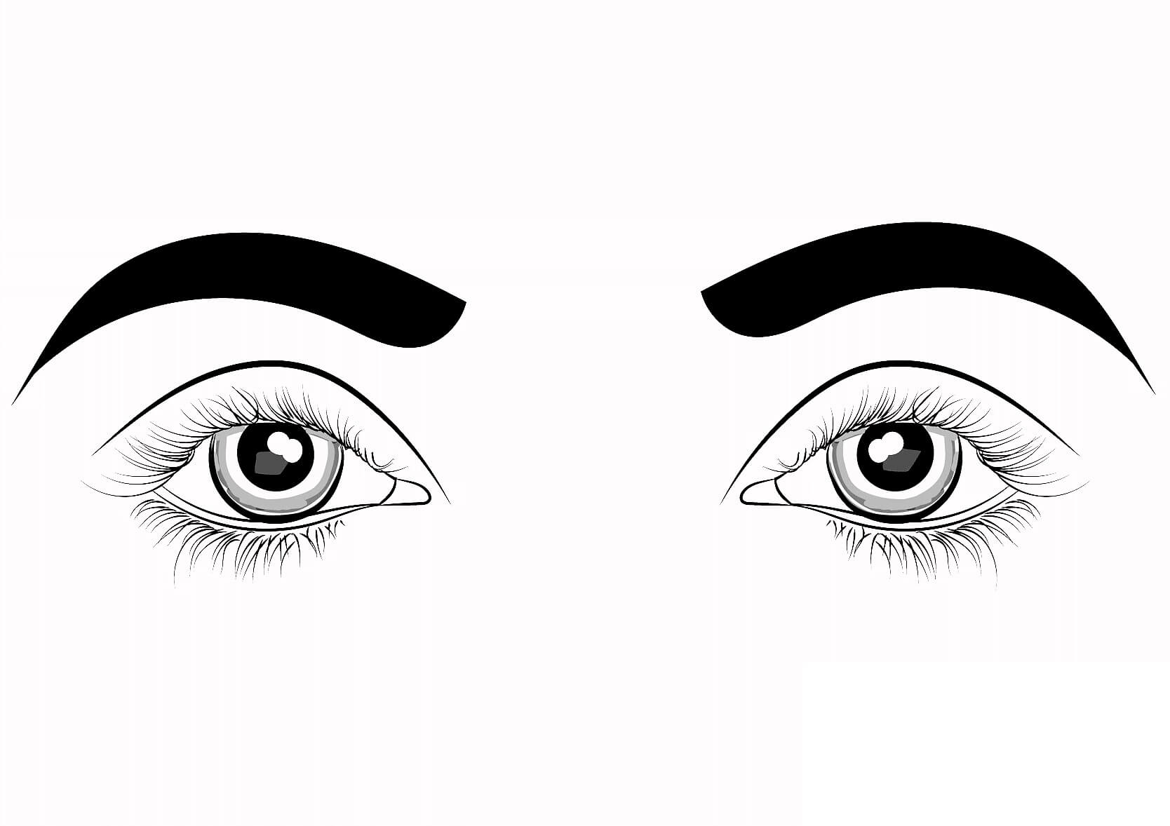 Dibujo de Ojos básicos para Colorear