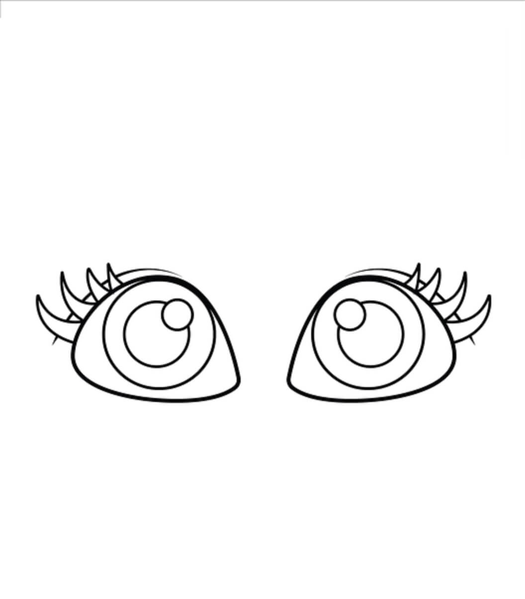 Dibujo de Ojos Impresionantes para Colorear