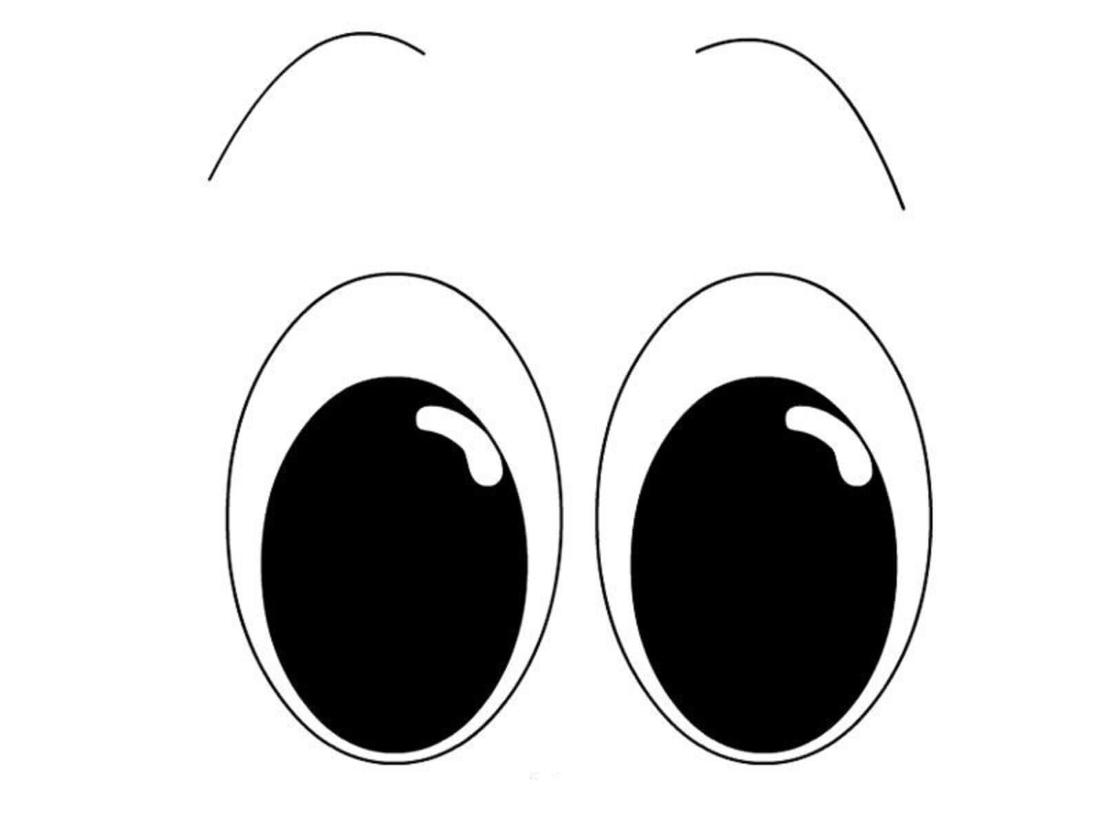 Dibujo de Ojos Lindos para Colorear