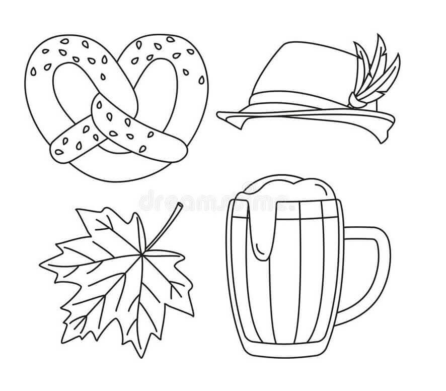Dibujo de Oktoberfest 4 para Colorear