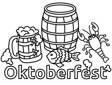 Dibujo de Oktoberfest para Colorear