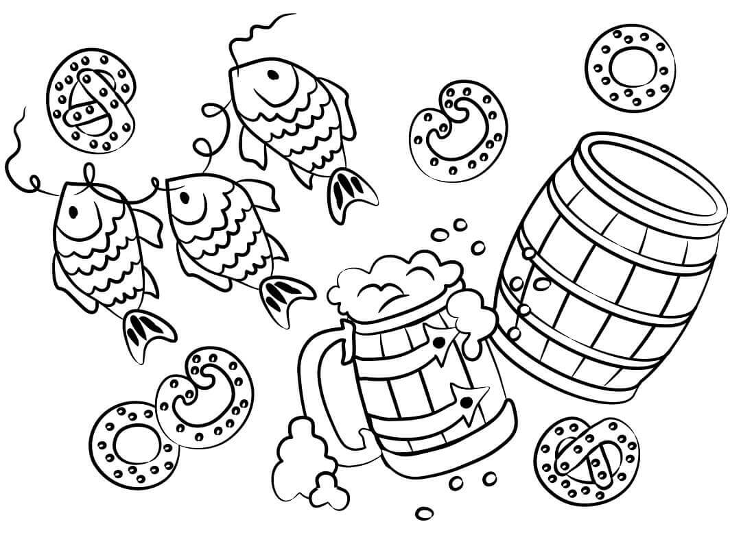 Dibujo de Oktoberfest 5 para Colorear