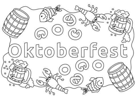 Dibujo de Oktoberfest 6 para Colorear