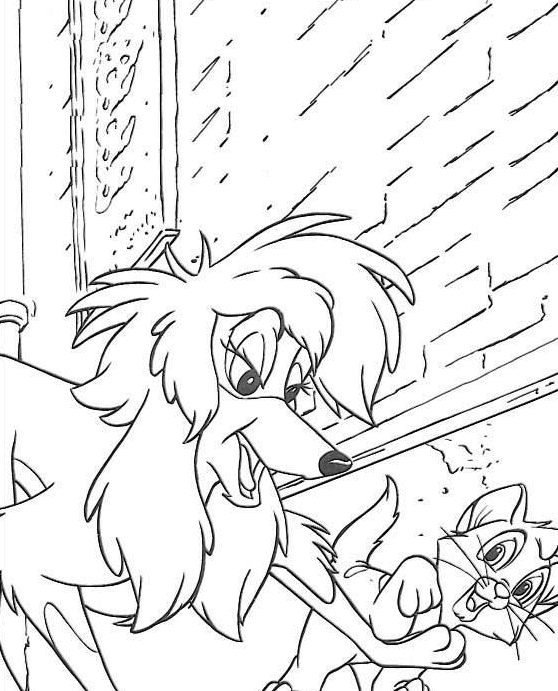 Dibujo de Georgette y Oliver para Colorear