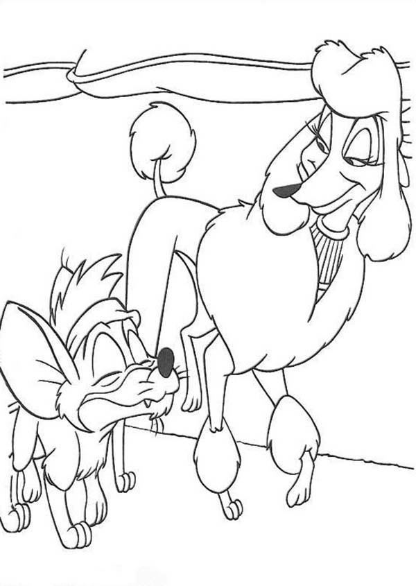 Dibujo de Tito y Georgette para Colorear