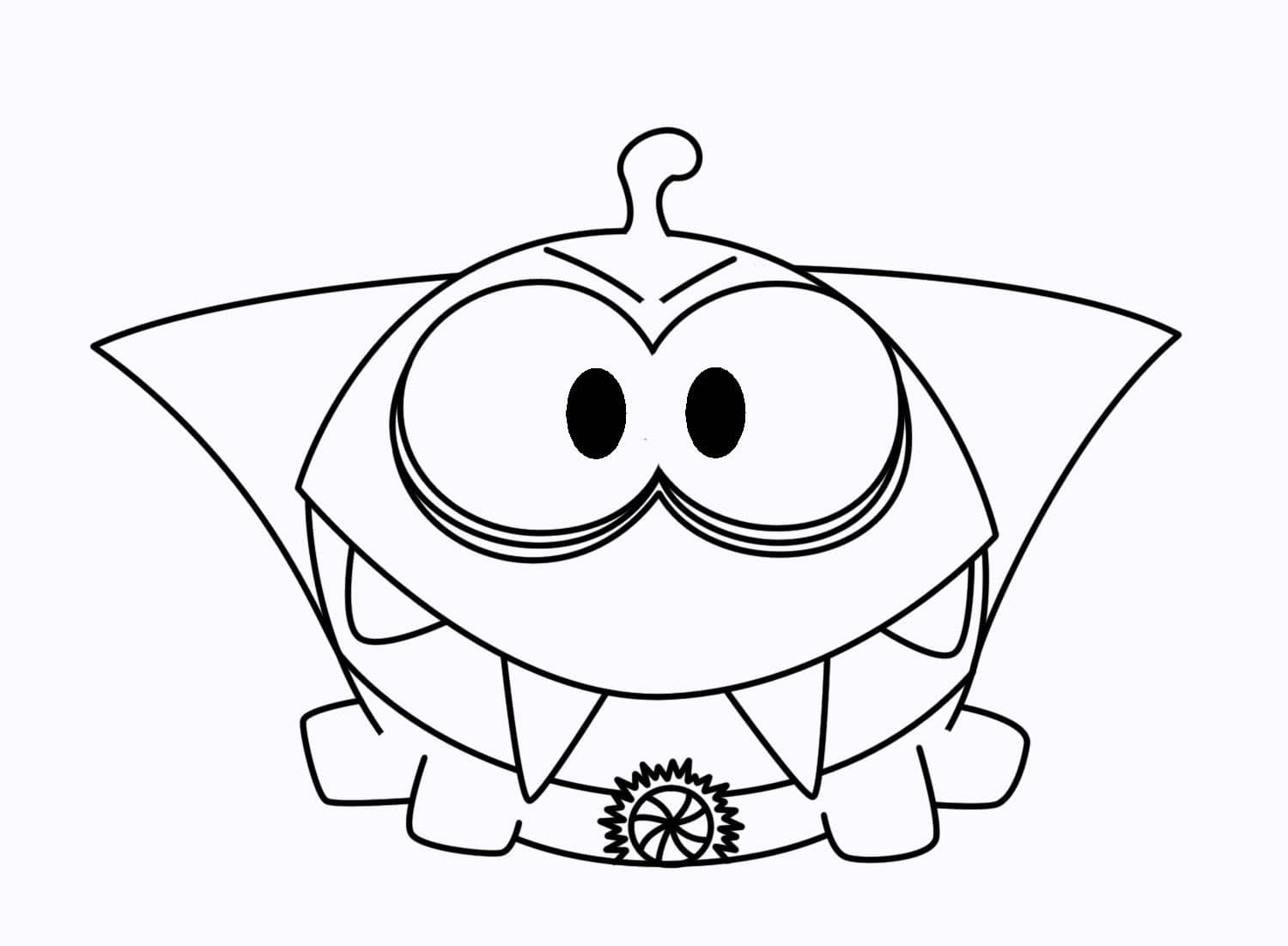 Dibujo de Diablo Om Nom para Colorear