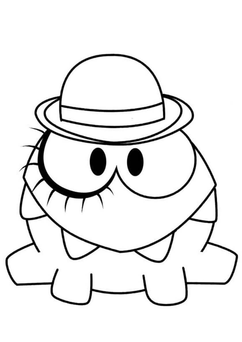 Dibujo de Luffy Om Nom para Colorear