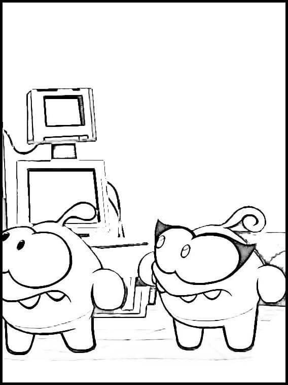 Dibujo de Om Nom 1 para Colorear