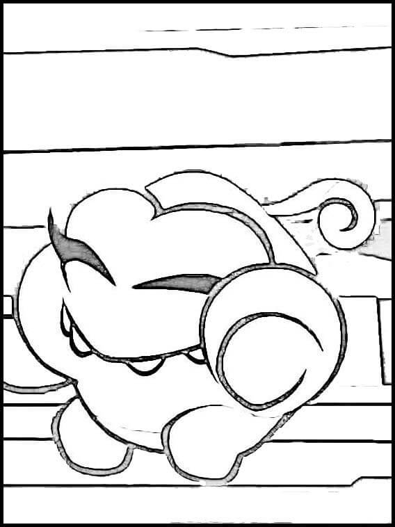 Dibujo de Om Nom Linda para Colorear