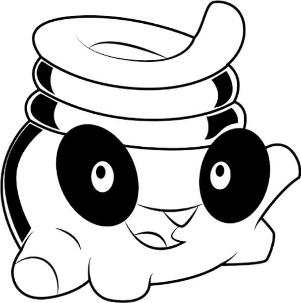 Dibujo de Om Nom Toss para Colorear