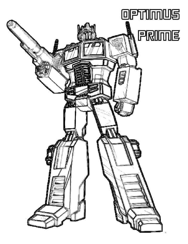 Dibujo de Optimus Fresco para Colorear