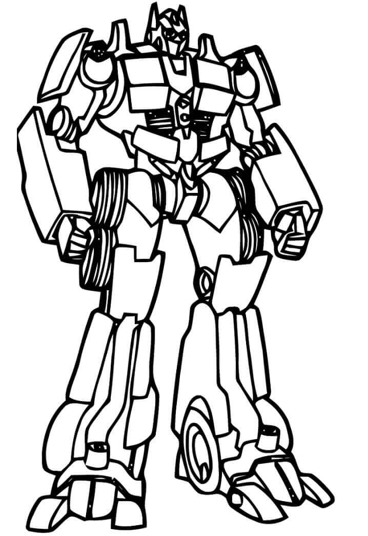 Dibujo de Optimus Impresionante para Colorear