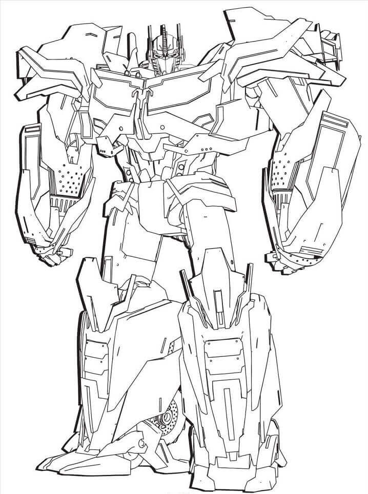 Dibujo de Optimus Prime Gigante para Colorear