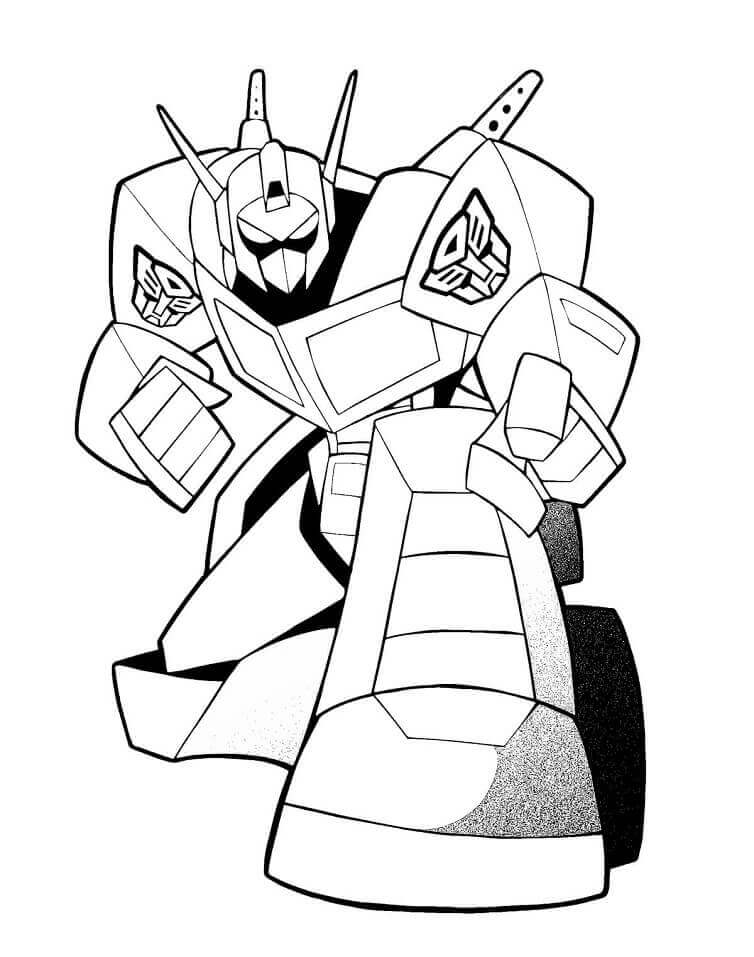 Dibujo de Optimus Prime Simple para Colorear