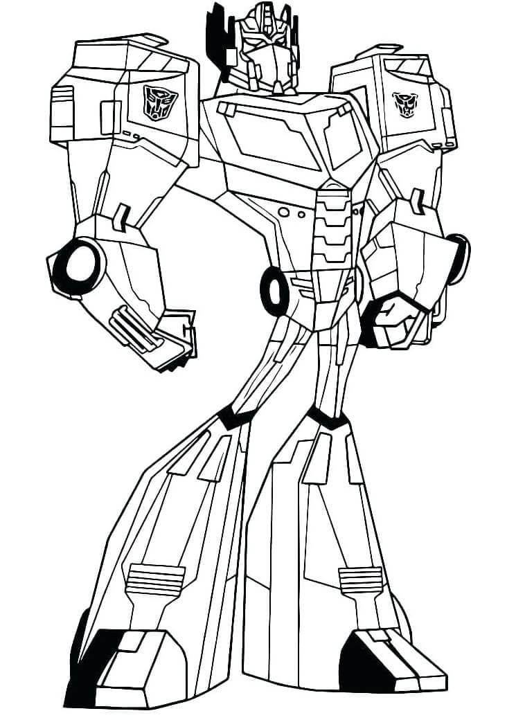 Dibujo de Optimus de Cartoon para Colorear