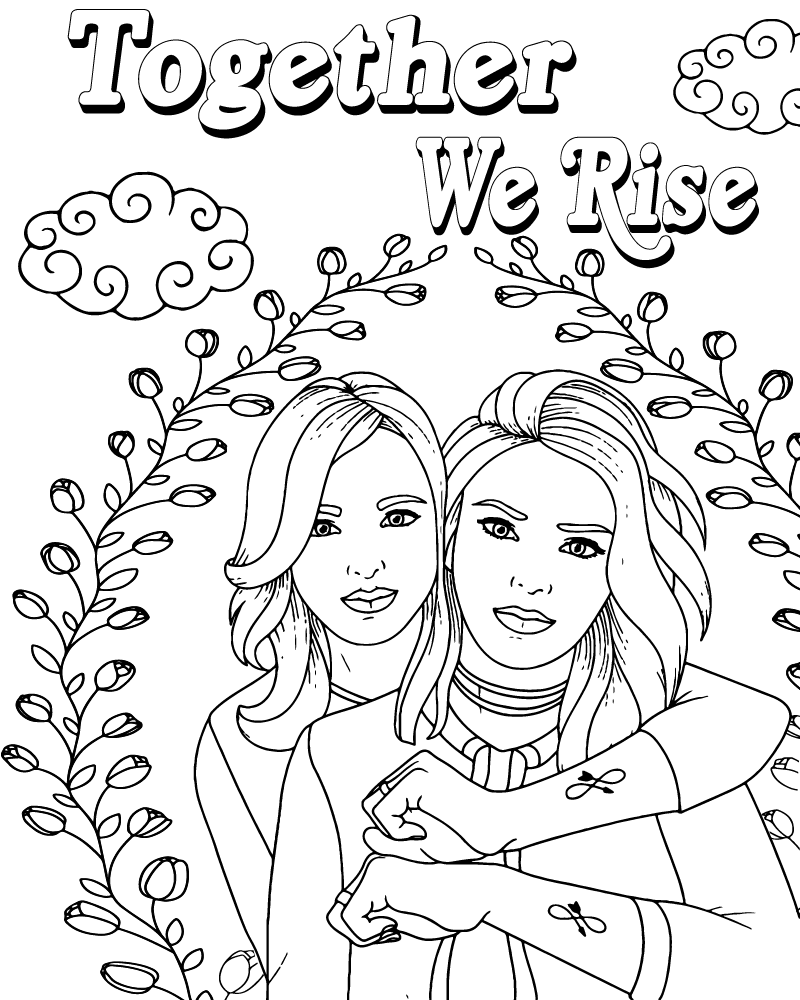 Dibujo de Pride Art Coloring Page para Colorear