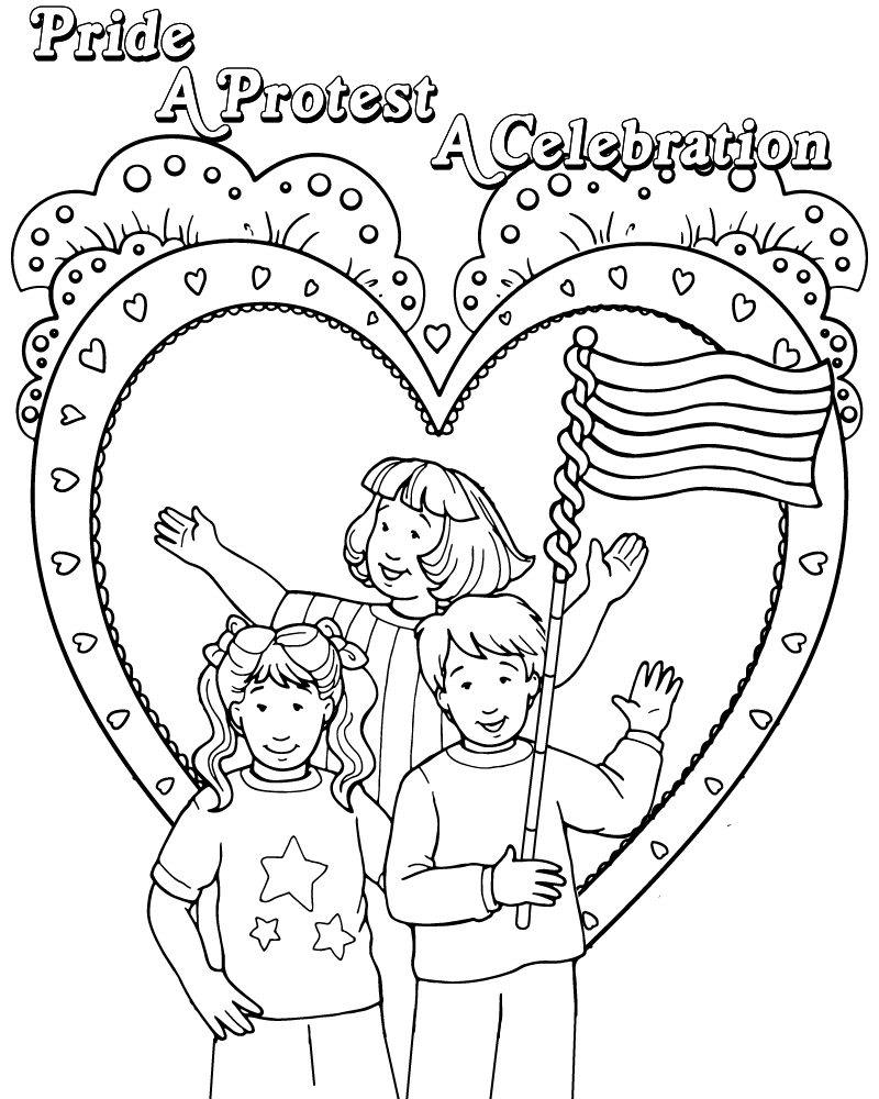 Dibujo de Pride Awareness Coloring Page para Colorear