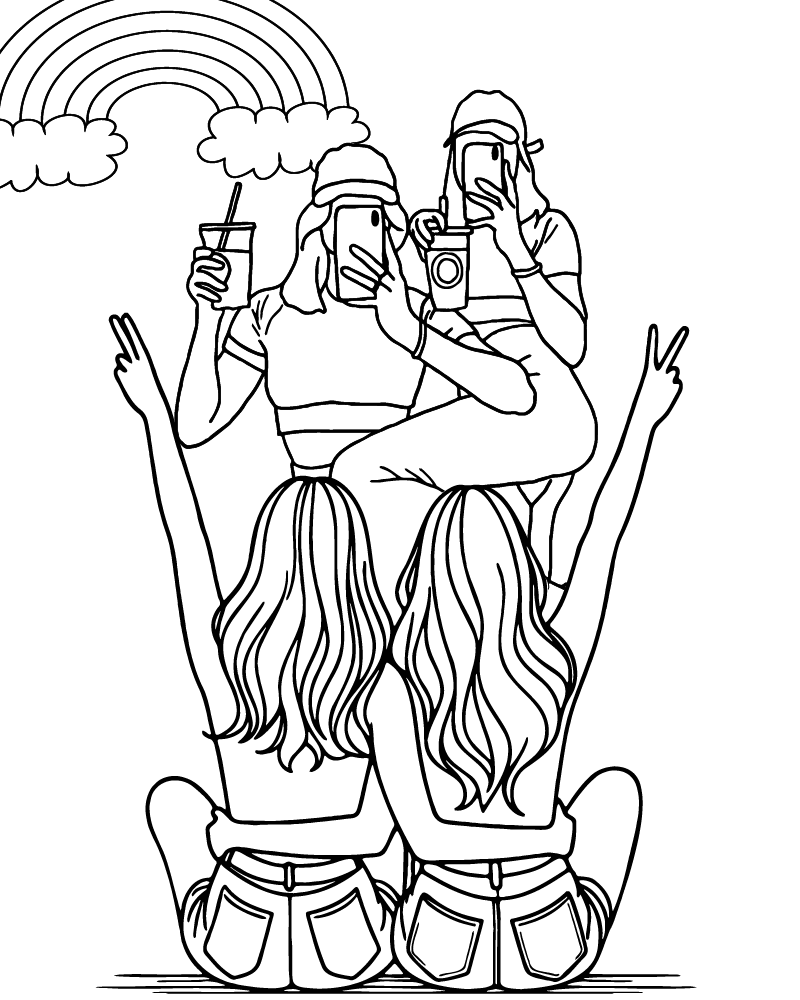 Dibujo de Pride Community Coloring Page para Colorear