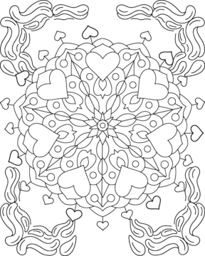 Dibujo de Pride Mandala Coloring Page para Colorear