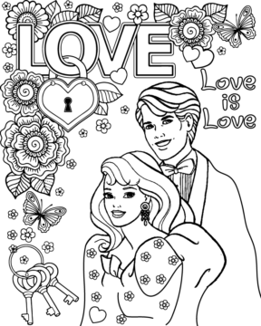 Dibujo de Pride Month Coloring Page para Colorear