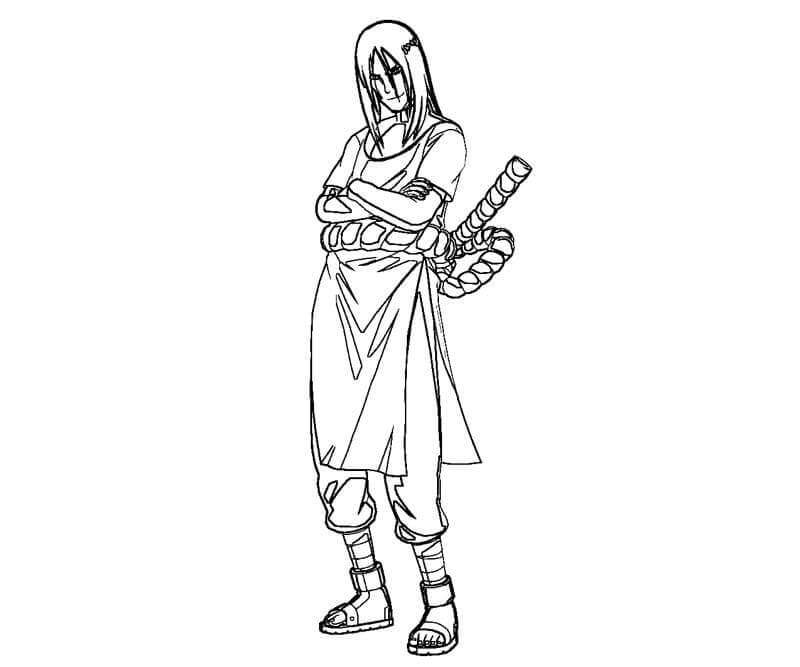 Dibujo de Hermoso Orochimaru para Colorear