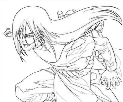 Dibujo de Orochimaru Divertido para Colorear