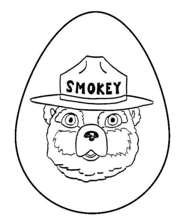 Dibujo de Cara de Oso Ahumado para Colorear