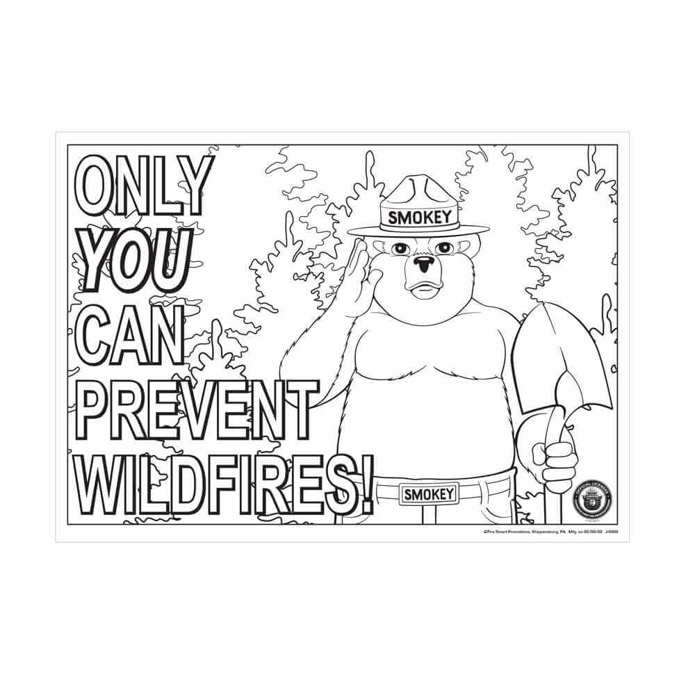 Dibujo de Oso Ahumado en la Jungla para Colorear