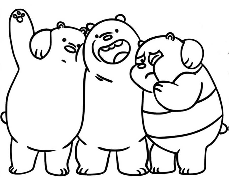 Dibujo de Nosotros Somos Oso para Colorear