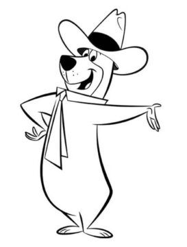 Dibujo de Ranger Yogi Bear para Colorear